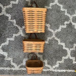 Longaberger Vintage Heartland Key Hanging Baskets